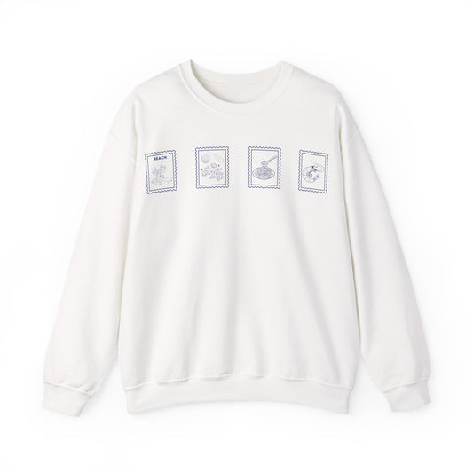 Four Stamps Crew Neck Sweatshirt