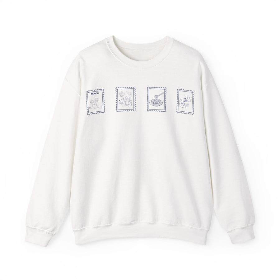 Four Stamps Crew Neck Sweatshirt
